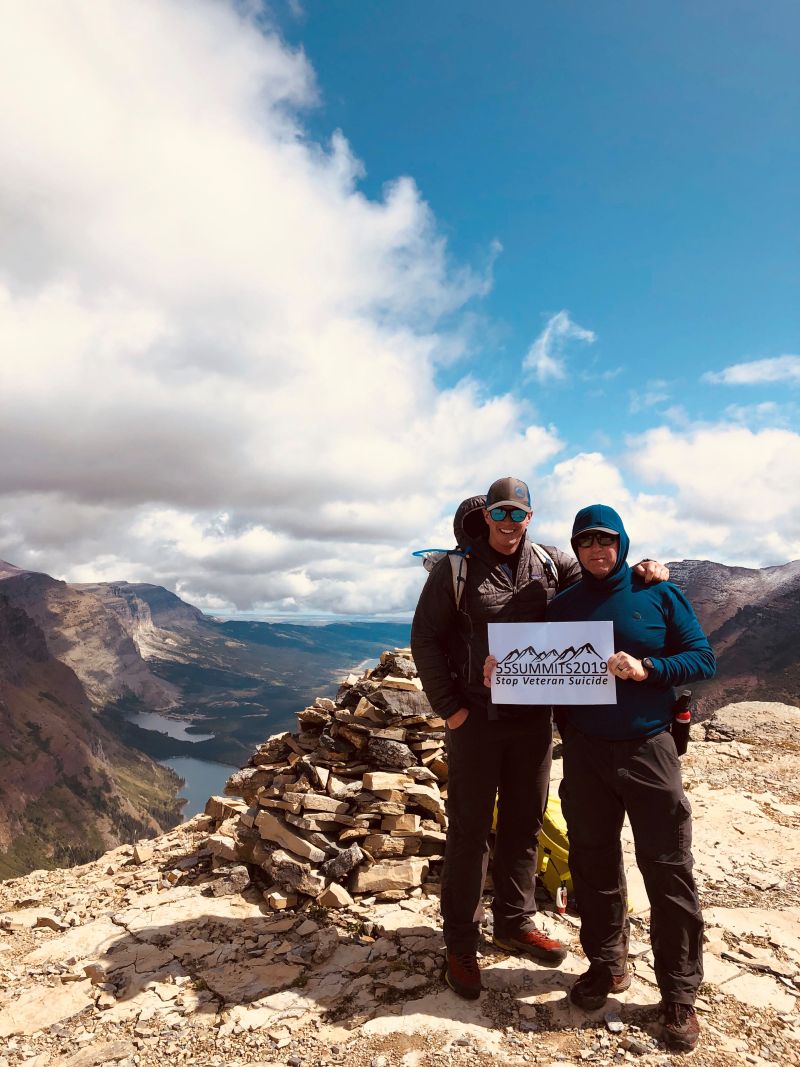 Rod Price and others during the 55 Summits Challenge